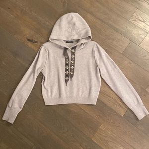 Zara Knit Grey Sweatshirt